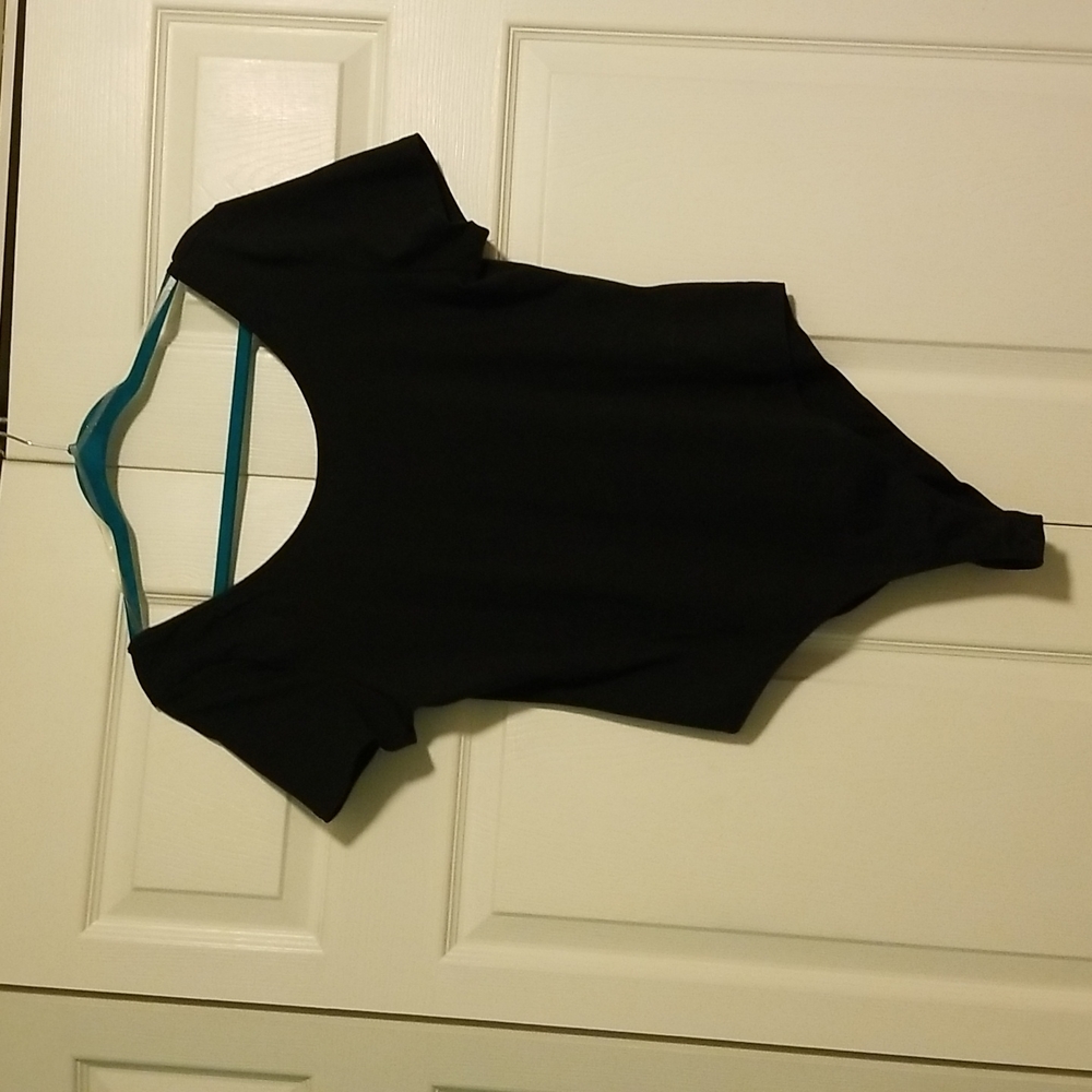 NWT XL Charlotte Russe Black Bodysuit